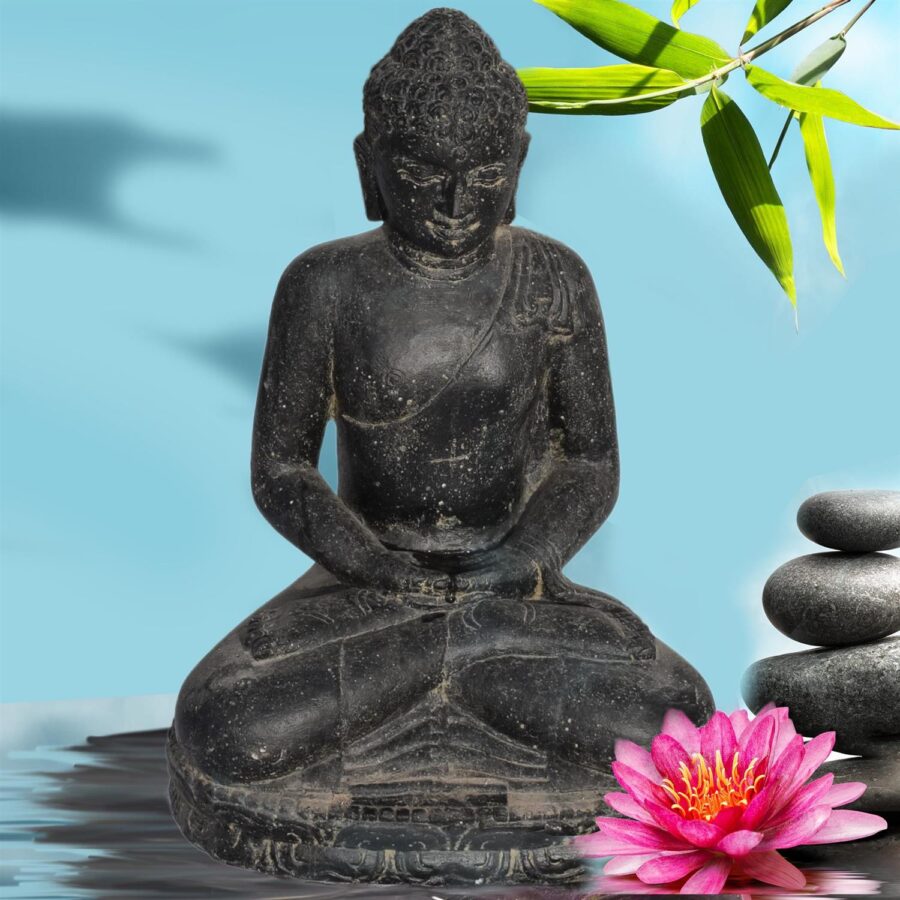 45cm Buddha Figur Jalandhar Mit Dhyana Geste 10
