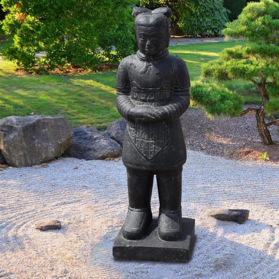 80cm Tempelwaechter Figur Chinesischer Krieger Nagpus 12