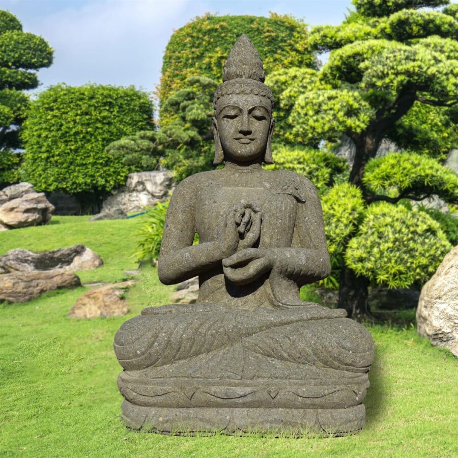 Buddha Figur Murwara Mit Der Geste Am Rad Drehen 2